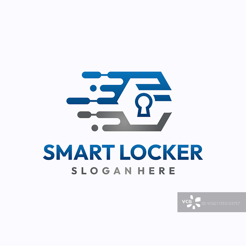 智能储物柜标志设计模板安全存储图片素材