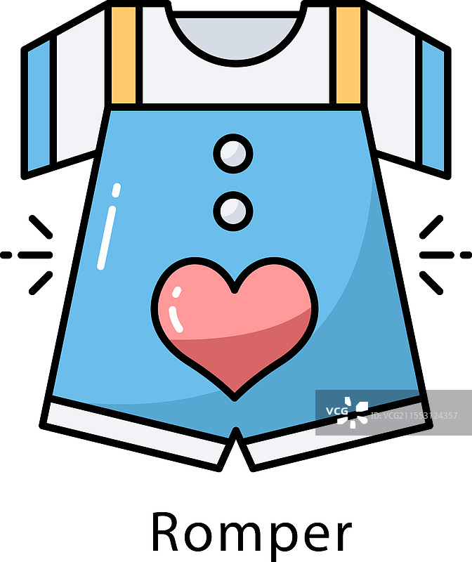 连体衣填充图标图片素材