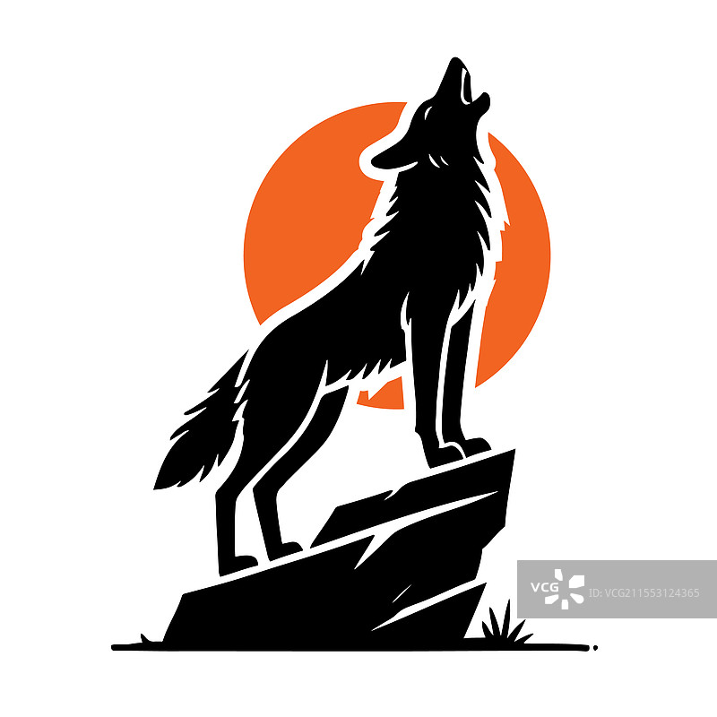 土狼在嚎叫图片素材