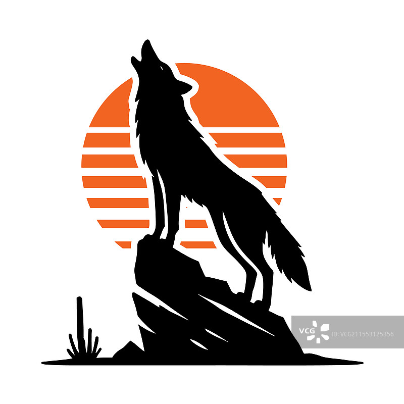 土狼在嚎叫图片素材