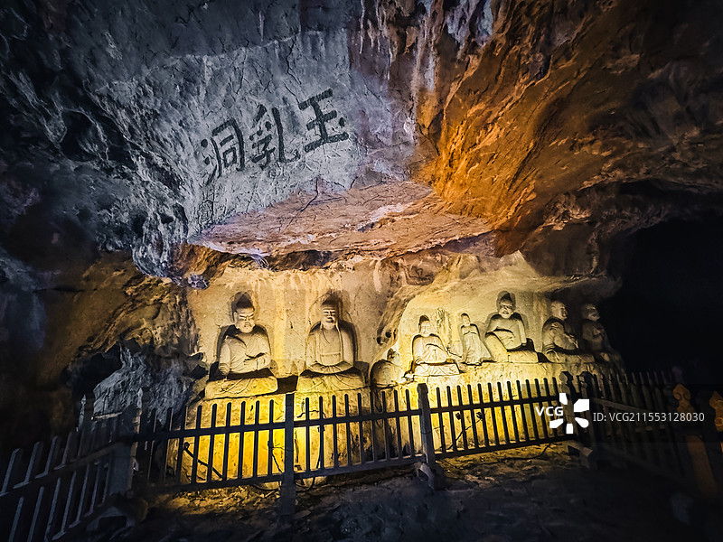 杭州灵应寺飞来峰图片素材