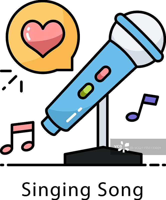 唱歌的图标图片素材
