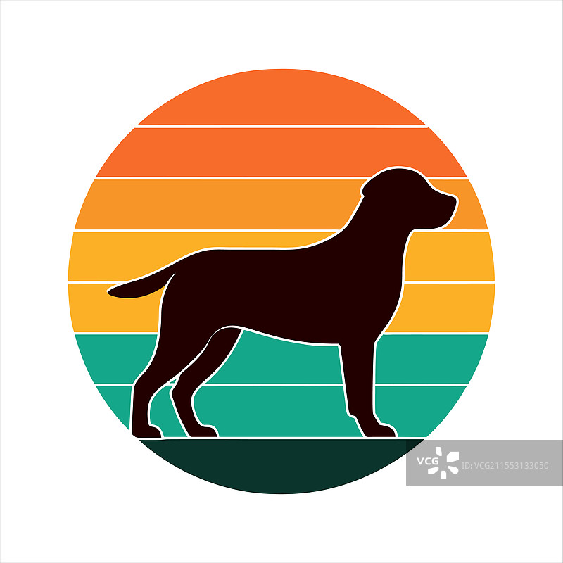 安纳托利亚牧羊犬复古T恤设计图片素材