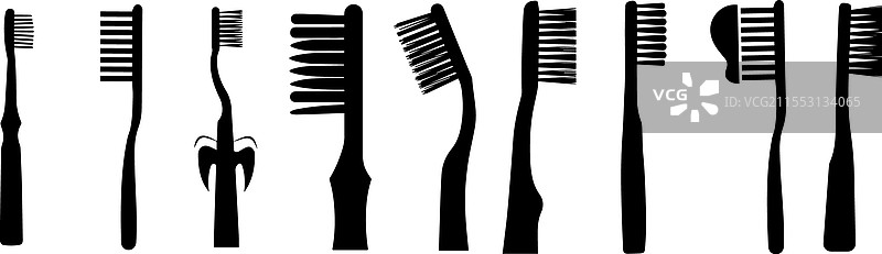 牙刷轮廓图片素材