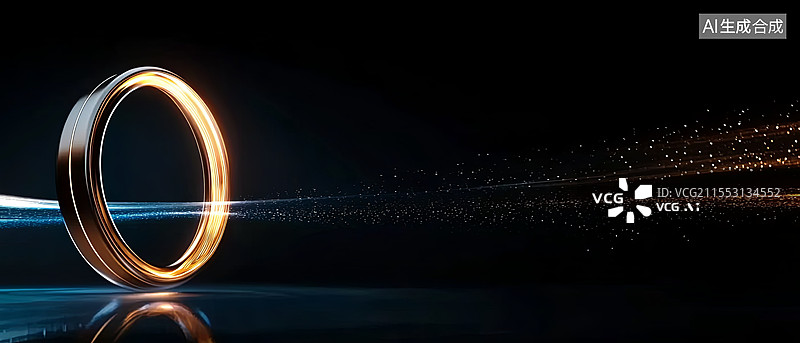 【AI数字艺术】未来科技与能量传送的视觉呈现图片素材