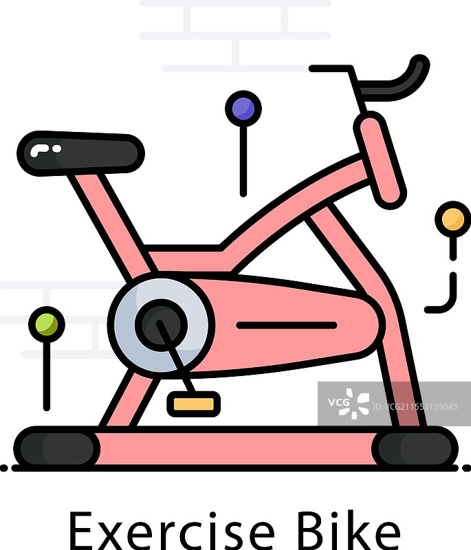 健身自行车图标图片素材