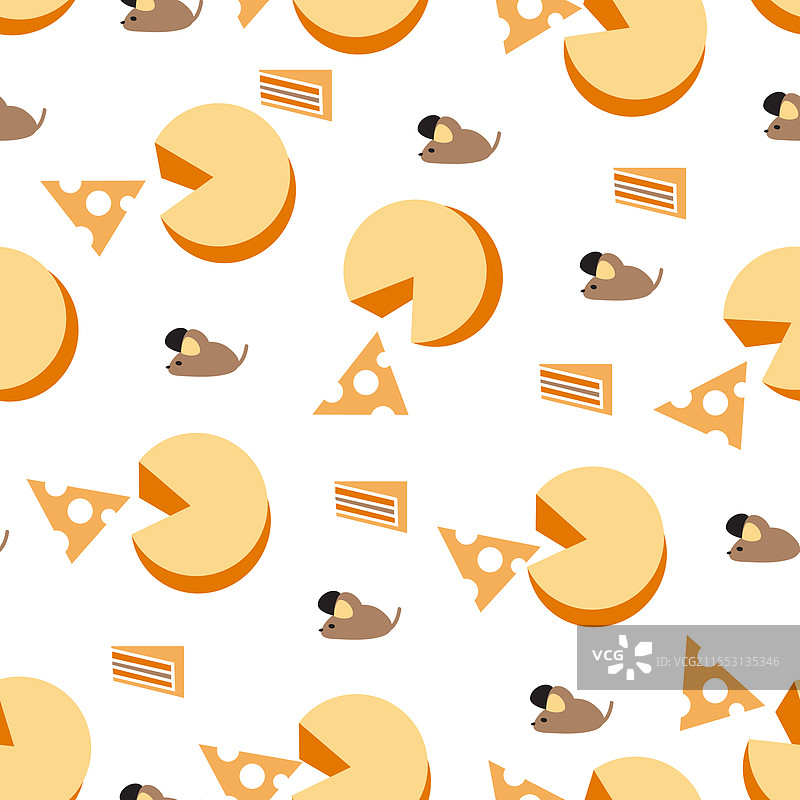 调皮的老鼠与奶酪图案图片素材