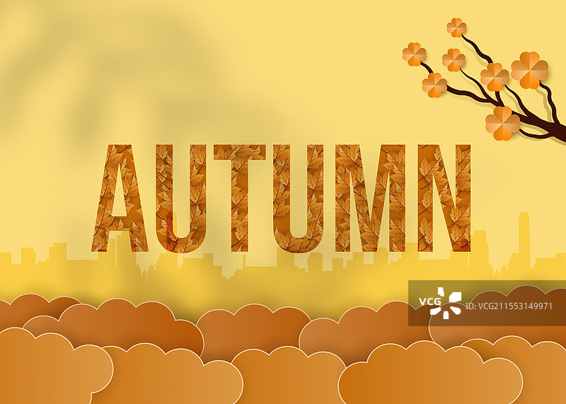 现代简约的秋季设计图片素材