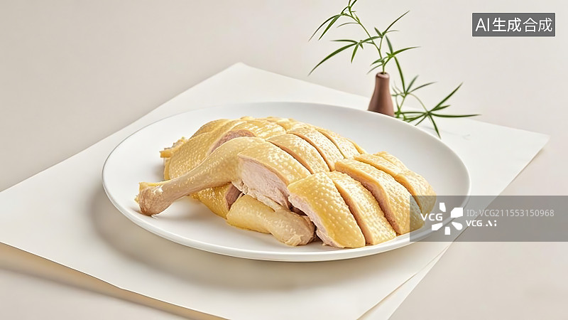 【AI数字艺术】广东特产美食-白切鸡图片素材