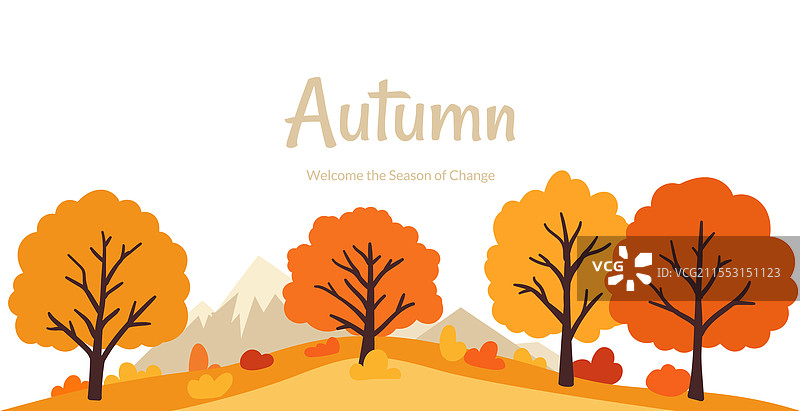 现代简约的秋季设计图片素材