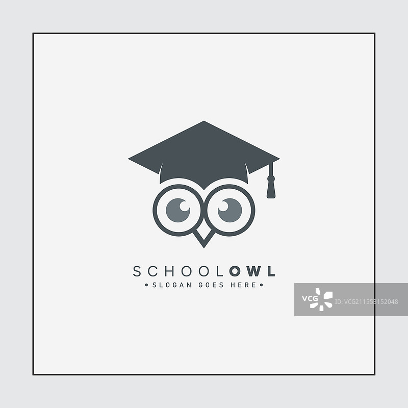 教育猫头鹰标志设计图片素材