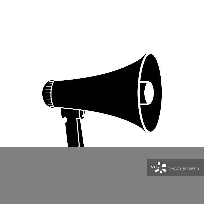 扩音器轮廓图标图片素材