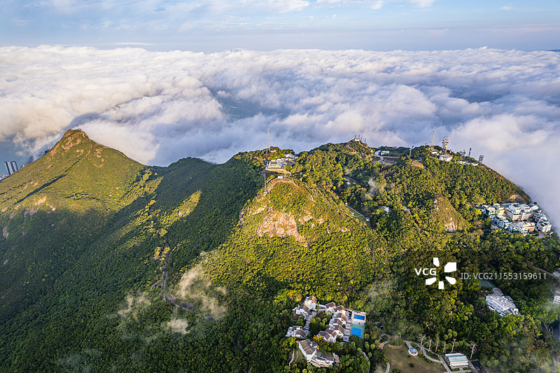 香港太平山 香港云海 香港风光图片素材