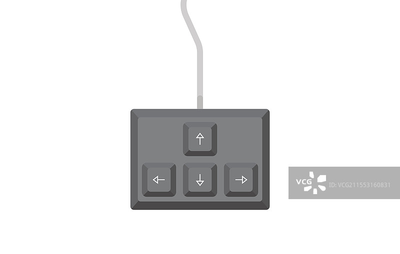 带箭头键的键盘控制键图片素材