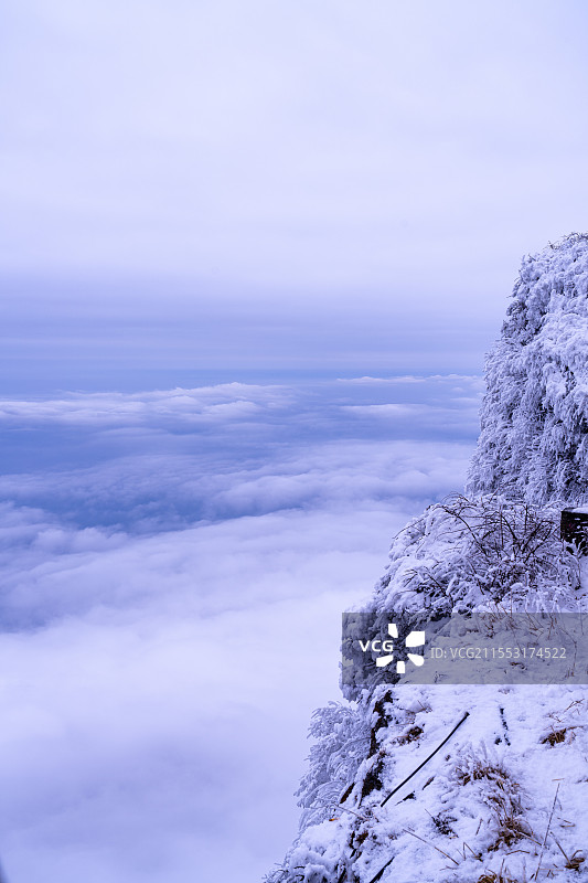 峨眉山舍身崖图片素材