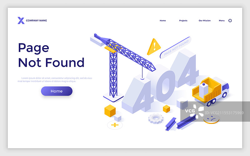 等距商业着陆页模板图片素材