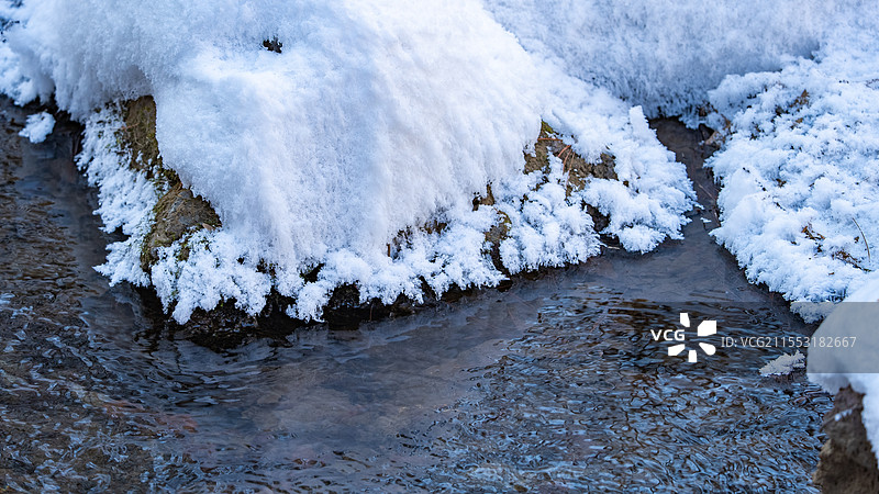 冰雪融化冰雪大寒小寒立春冰花图片素材