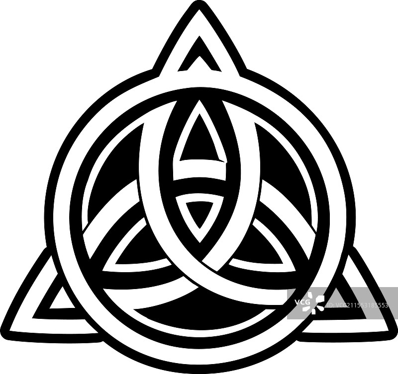 三位一体凯尔特结宗教信仰信念图片素材