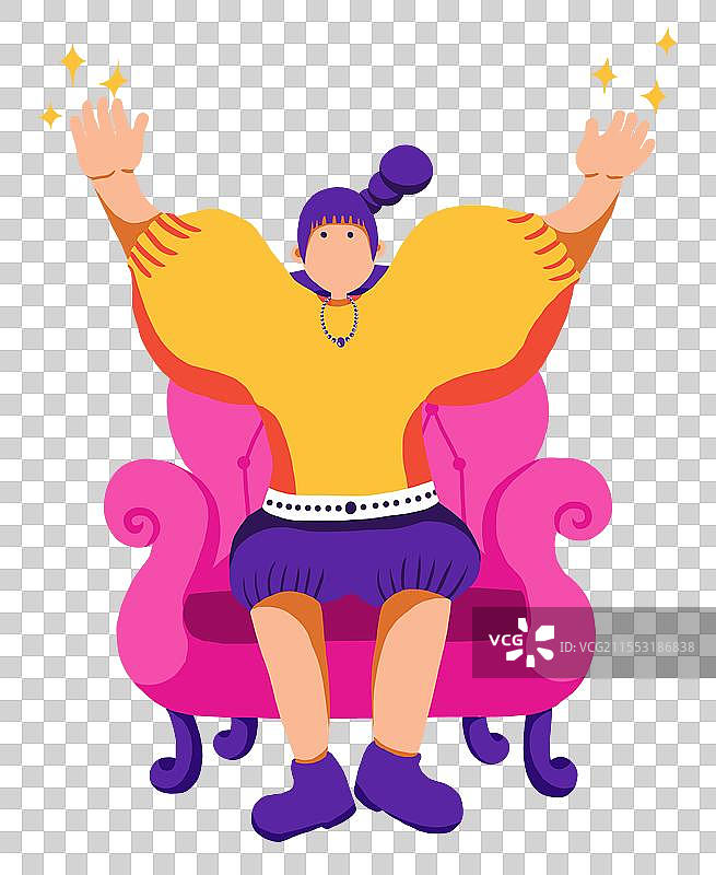 坐在椅子上的女生图片素材