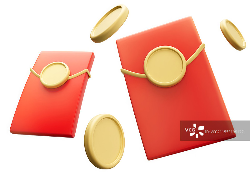 3D红包设计元素图片素材