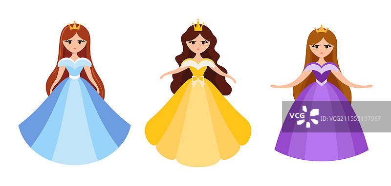 十五岁公主角色年轻女孩在一个图片素材