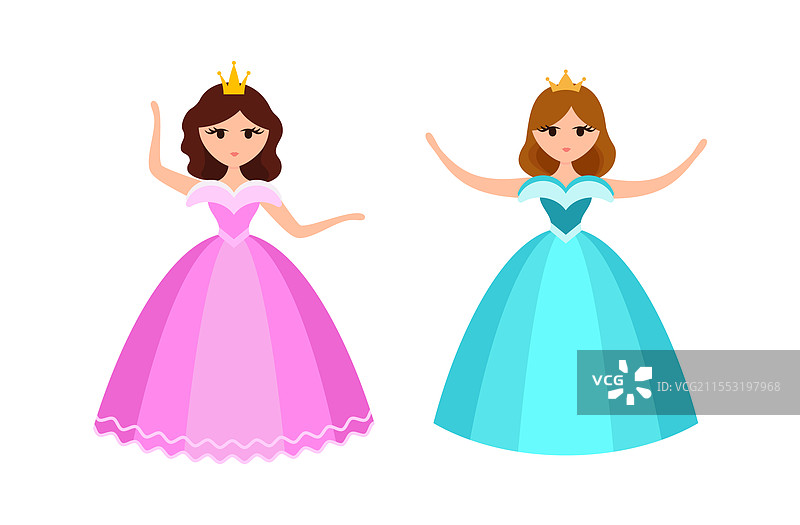 十五岁公主角色年轻女孩在一个图片素材