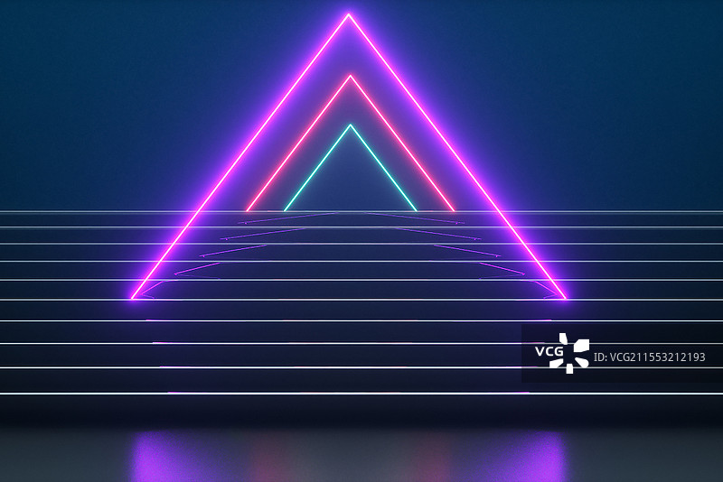 C4D深色创意炫酷霓虹灯光网页banner背景图片素材