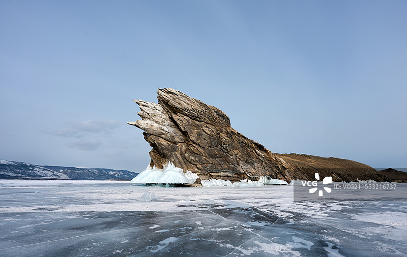 Dragon Rock at Lake Baikal图片素材