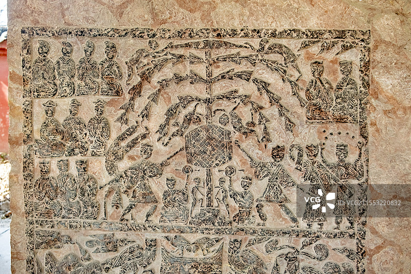 白集汉墓汉画像石图片素材