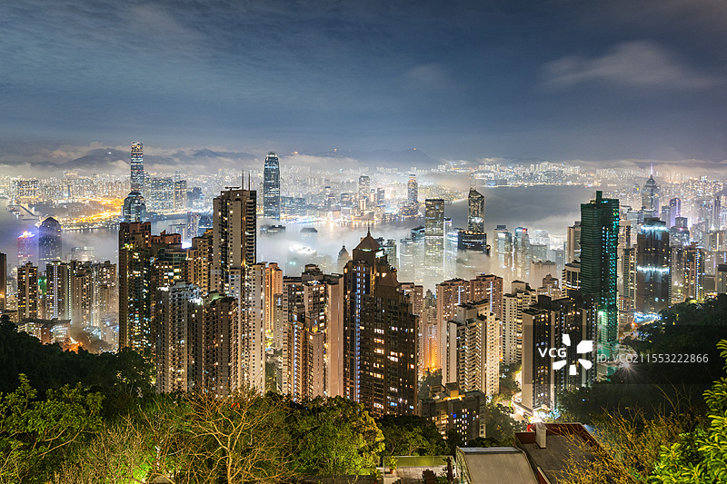 香港夜景图片素材