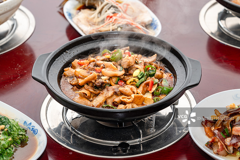 常德石门干锅肥肠图片素材