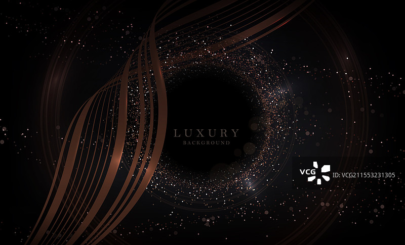 最佳的丝带与圆形框架的构图图片素材