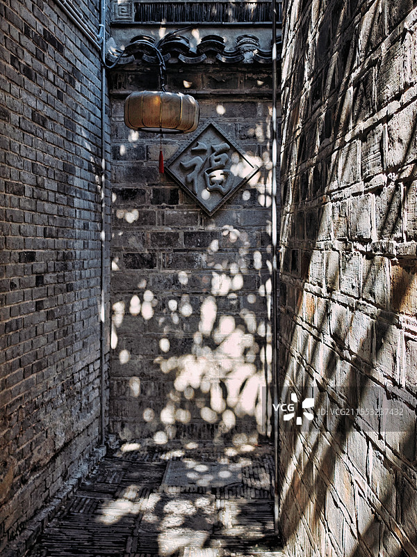 小巷光影图片素材