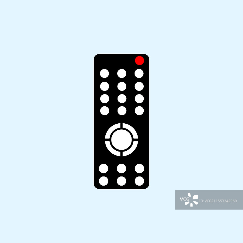 简单的电视遥控器图标图片素材