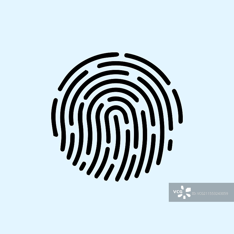 简单的指纹图标图片素材