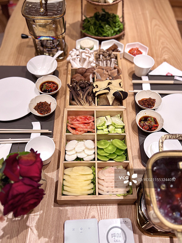 素食火锅店图片素材