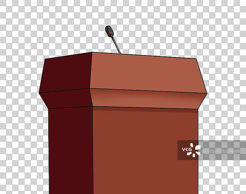 演讲台卡通元素图片素材