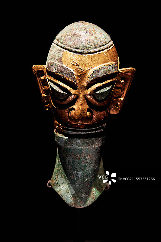 三星堆 神秘 青铜面具图片素材