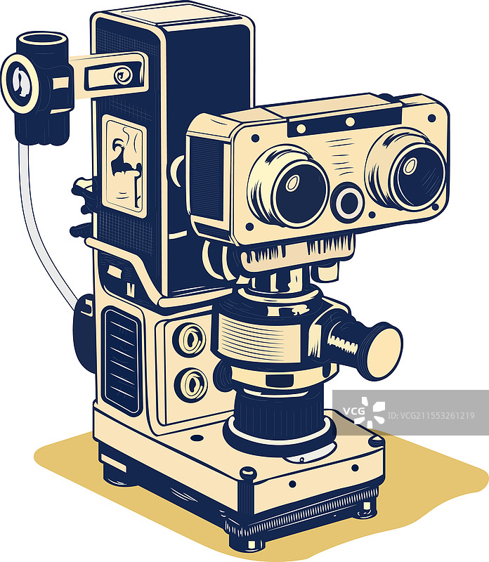 复古风格的眼底镜图片素材