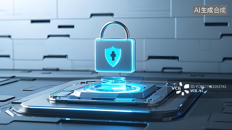 【AI数字艺术】3D卡通网络信息安全常规图片素材