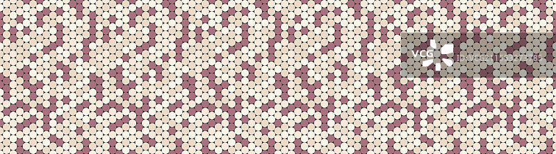 圆形斑点图案与几何重复设计图片素材