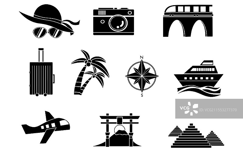 图标旅游元素图标素材图标设计矢量图标素材旅游图标图片素材