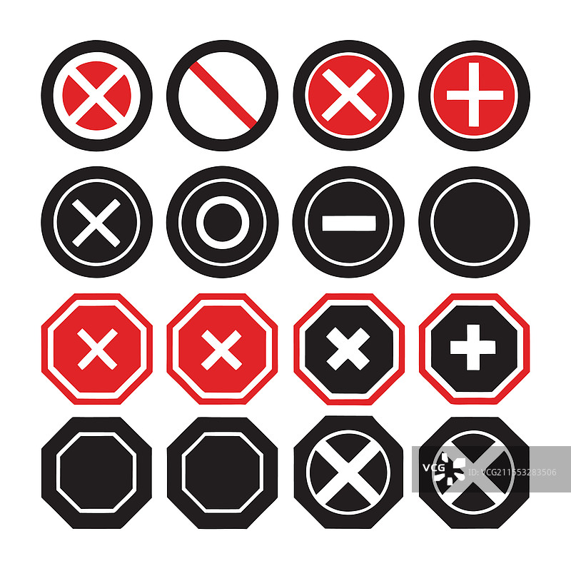 简单的停车标志-3图片素材