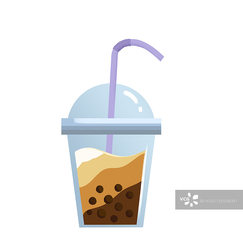 卡通珍珠奶茶饮品饮料甜品食物喝PNG素材珍珠奶茶元素图片素材