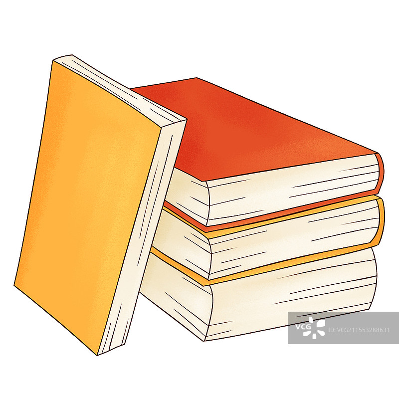 教师节书本绘本书籍文具png素材书本简笔画图片素材