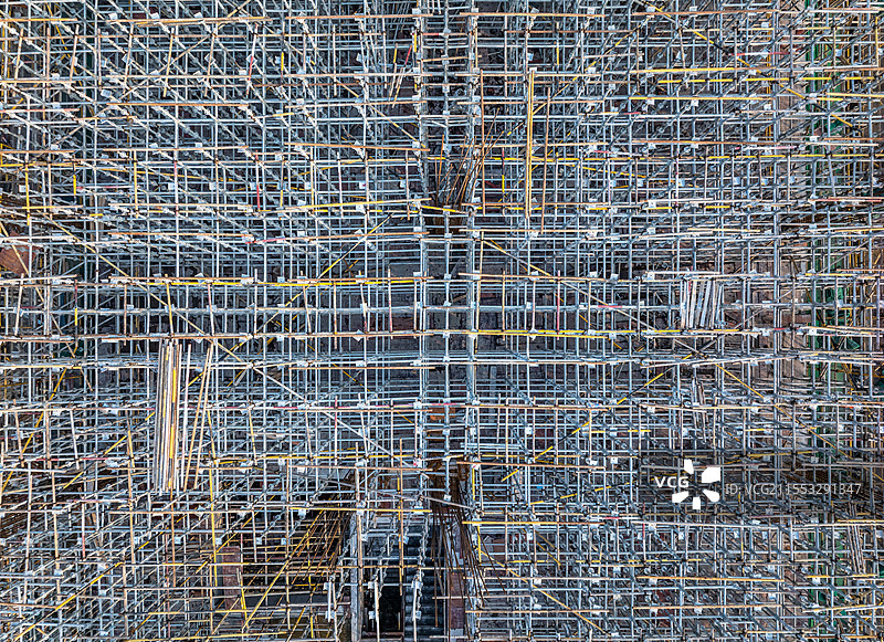 建筑工地脚手架钢结构图片素材
