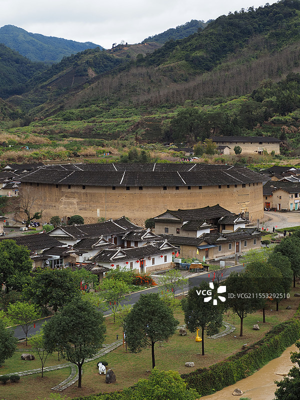 福建华安土楼群图片素材