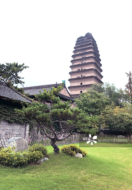 西安博物院小雁塔图片素材