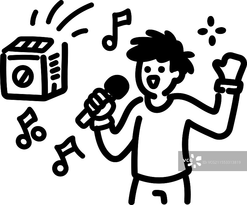 唱歌图片素材
