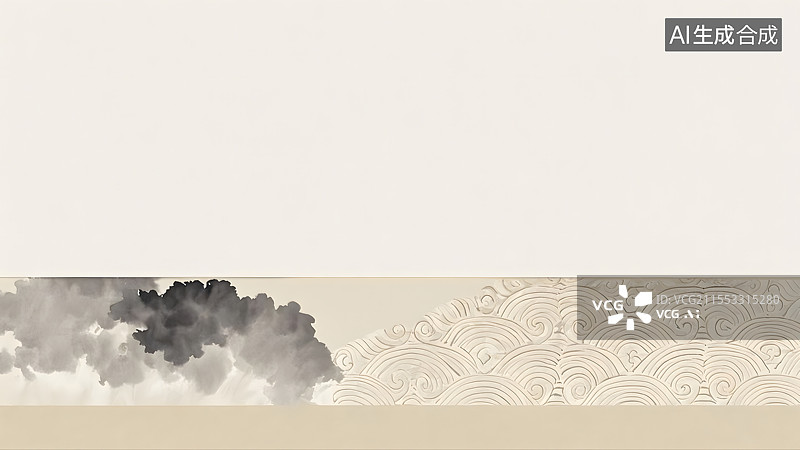 【AI数字艺术】中国风水墨背景图片素材